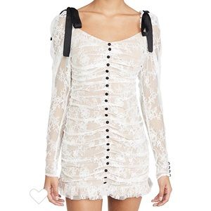 For Love and Lemons Beverly Pleated mini dress